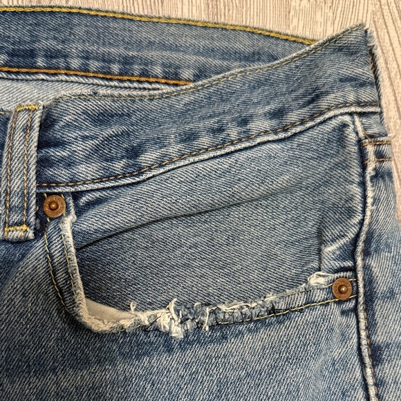 Vintage Levi’s 505s Blue Denim Cutoff Shorts - Picture 6 of 10